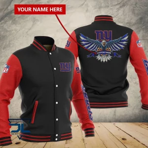 New York Giants Custom Name Casual Baseball Jacket VS03