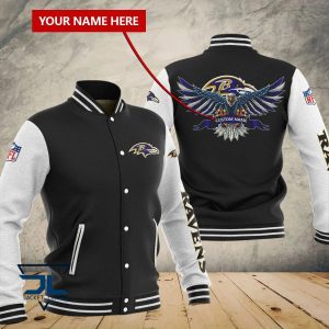 Baltimore Ravens Custom Name Designed Casual Varsity Jacket VS1