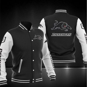Carolina Panthers Custom Name Casual Baseball Jacket VS03