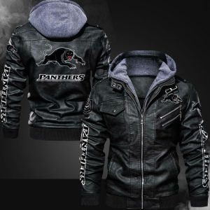 Carolina Panthers Designed Casual Winter Leather Jacket VS6