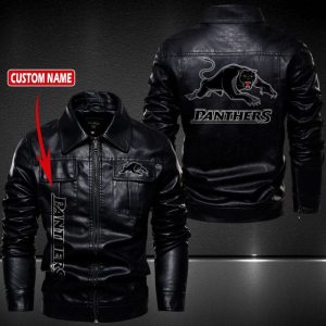 Carolina Panthers Custom Name Designed Casual Leather Jacket VS1