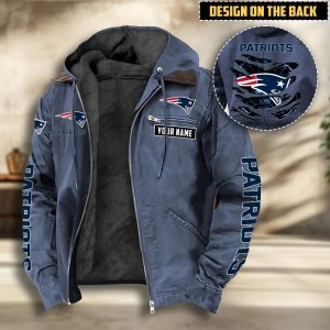 New England Patriots Custom Name Cotton Hoodie Jacket