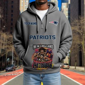 New England Patriots Custom Name High Quality Thick Hoodie VS12