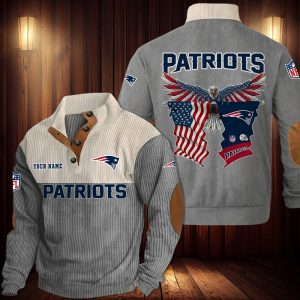 New England Patriots Custom Name Casual Design Sport Sweatshirt VS02