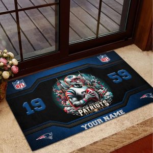New England Patriots Welcome Personalized Floormat VS04