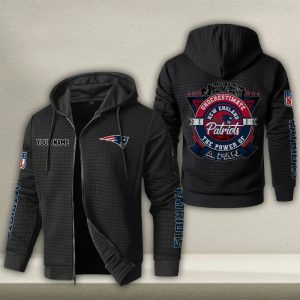 New England Patriots Custom Name High Quality Zip Hoodie VS02