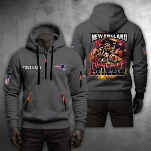 New England Patriots Custom Name High Quality Thick Hoodie VS13