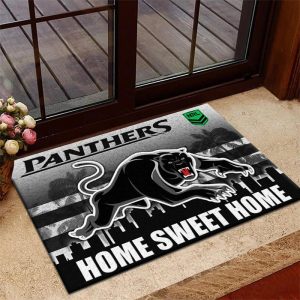 Carolina Panthers Custom Name Welcome Personalized Floormat VS04