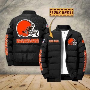 Cleveland Browns Custom Name Designed Casual Winter Life Jacket VS01