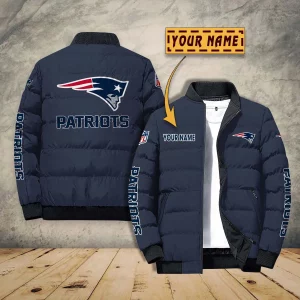 New England Patriots Custom Name Designed Casual Winter Life Jacket VS01