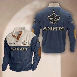 New Orleans Saints Custom Name Casual Design Sport Sweatshirt VS03