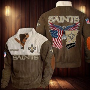 New Orleans Saints Custom Name Casual Design Sport Sweatshirt VS02
