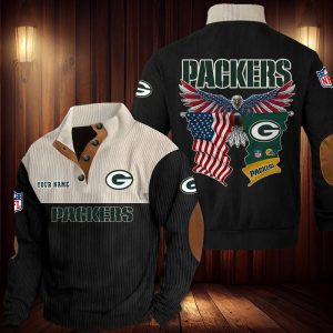 Green Bay Packers Custom Name Casual Design Sport Sweatshirt VS05