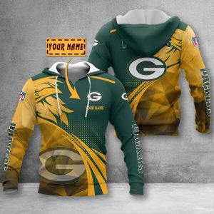 Green Bay Packers Custom Name Zipper, Hoodie, Baseball Jacket, Bomber Jacket, Tshirt, Sweatshirt, Polo Shirt VS12
