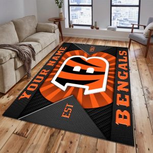 Cincinnati Bengals Welcome Personalized Doormat VS05