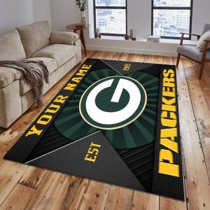 Green Bay Packers Custom Name Welcome Personalized Floormat VS03