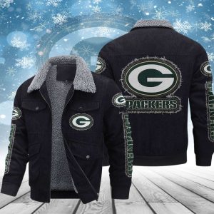 Green Bay Packers Casual Winter Fleece Jacket VS2