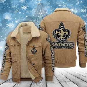 New Orleans Saints Casual Winter Corduroy Jacket VS03