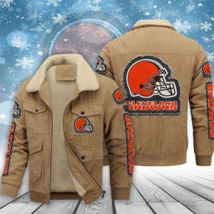 Cleveland Browns Casual Winter Corduroy Jacket VS03