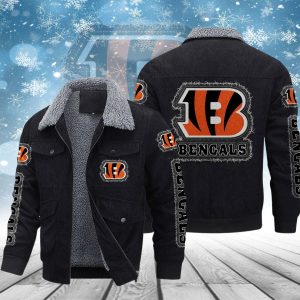 Cincinnati Bengals Casual Winter Corduroy Jacket VS03