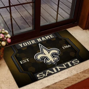 New Orleans Saints Welcome Personalized Doormat VS04