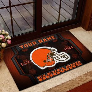 Cleveland Browns Welcome Personalized Doormat VS03
