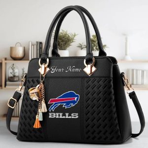 Buffalo Bills Custom Name Classic Leather Handbag VS05