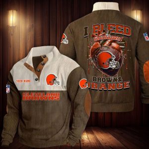 Cleveland Browns Custom Name Casual Design Sport Sweatshirt VS05