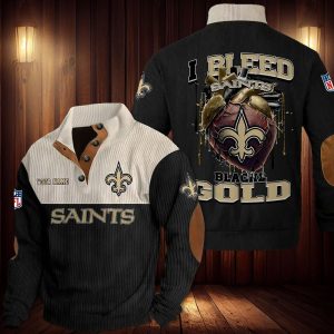 New Orleans Saints Custom Name Casual Design Sport Sweatshirt VS05
