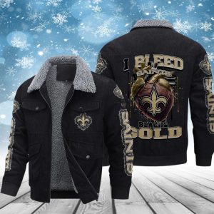 New Orleans Saints Casual Winter Corduroy Jacket VS01