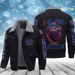 New York Giants Casual Winter Corduroy Jacket VS01
