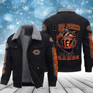 Cincinnati Bengals Casual Winter Corduroy Jacket VS01