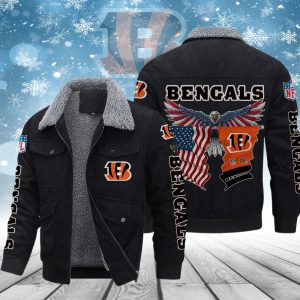 Cincinnati Bengals Casual Winter Corduroy Jacket VS02