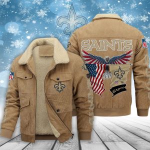 New Orleans Saints Casual Winter Corduroy Jacket VS02