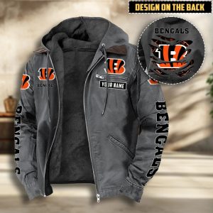 Cincinnati Bengals Custom Name Cotton Hoodie Jacket