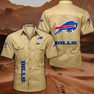 Buffalo Bills Custom Name Military Cargo Cotton Shirts VS01
