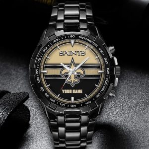 New Orleans Saints Custom Name Elegant Fashion Design Watch VS01