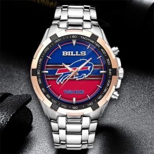 Buffalo Bills Custom Name Elegant Fashion Design Watch VS01