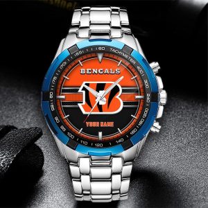 Cincinnati Bengals Custom Name Elegant Fashion Design Watch VS01