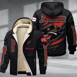 Carolina Panthers Custom Name Unisex Fleece Zip Hoodie VS02