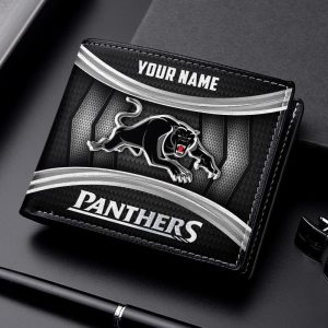 Carolina Panthers Custom Name Casual Leather Wallet VS02