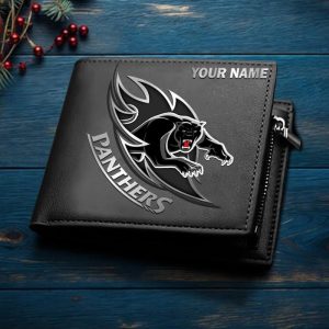 Carolina Panthers Custom Name Casual Leather Wallet VS04
