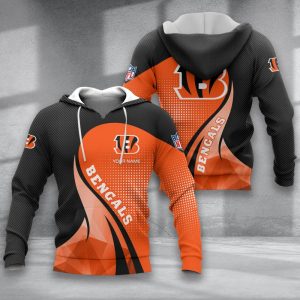 Cincinnati Bengals VS11 Custom Name Zipper,Hoodie, Baseball, Bomber Jacket, Tshirt, Sweatshirt, Polo Shirt