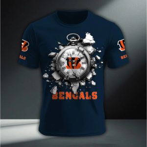 Cincinnati Bengals Modern Fit Luxe Classic T Shirt VS01