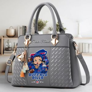 Buffalo Bills Custom Name Classic Leather Handbag VS03