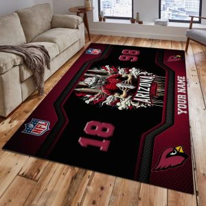 Arizona Cardinals Custom Name Welcome Personalized Floormat VS01