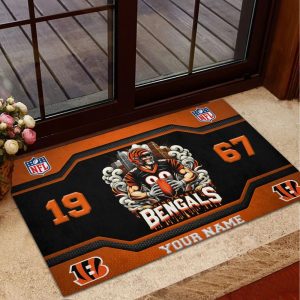 Cincinnati Bengals Welcome Personalized Doormat VS02