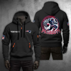 New England Patriots Custom Name High Quality Thick Hoodie VS15