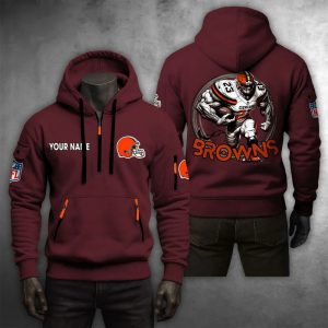 Cleveland Browns Custom Name High Quality Thick Hoodie VS15