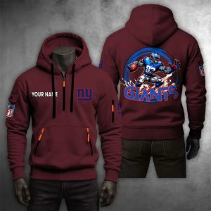 New York Giants Custom Name High Quality Thick Hoodie VS18